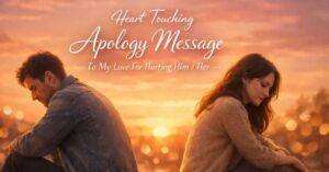 Apology Message to My Love