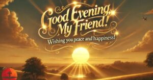 Heart-touching Good Evening Message for My Friend